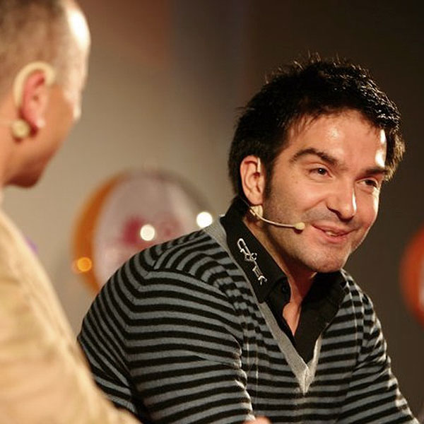 Cevat Yerli during a Crytek-era panel