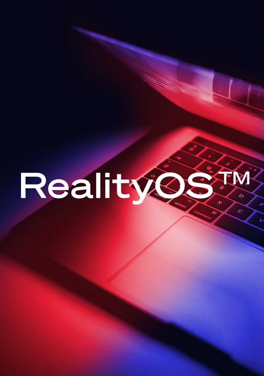 A RealityOS™ real-time 3D environment