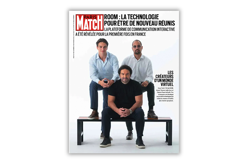 After the reveal, ROOM is featured in AFP, France 24, and Paris Match's special supplement.
